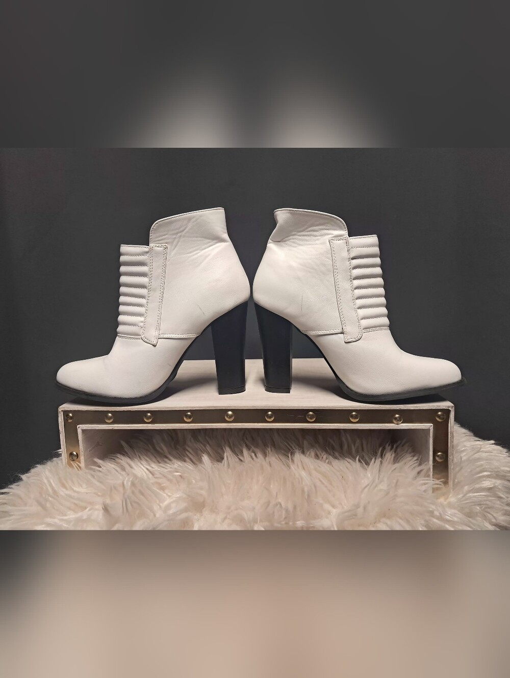 Beau & Ashe Vegan Leather Zip Up Ankle Boots Size 10 - Picture 5 of 8